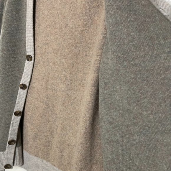 Brooks Brothers | Merino Wool Two Tone Cardigan Sweater - Picture 8 of 9